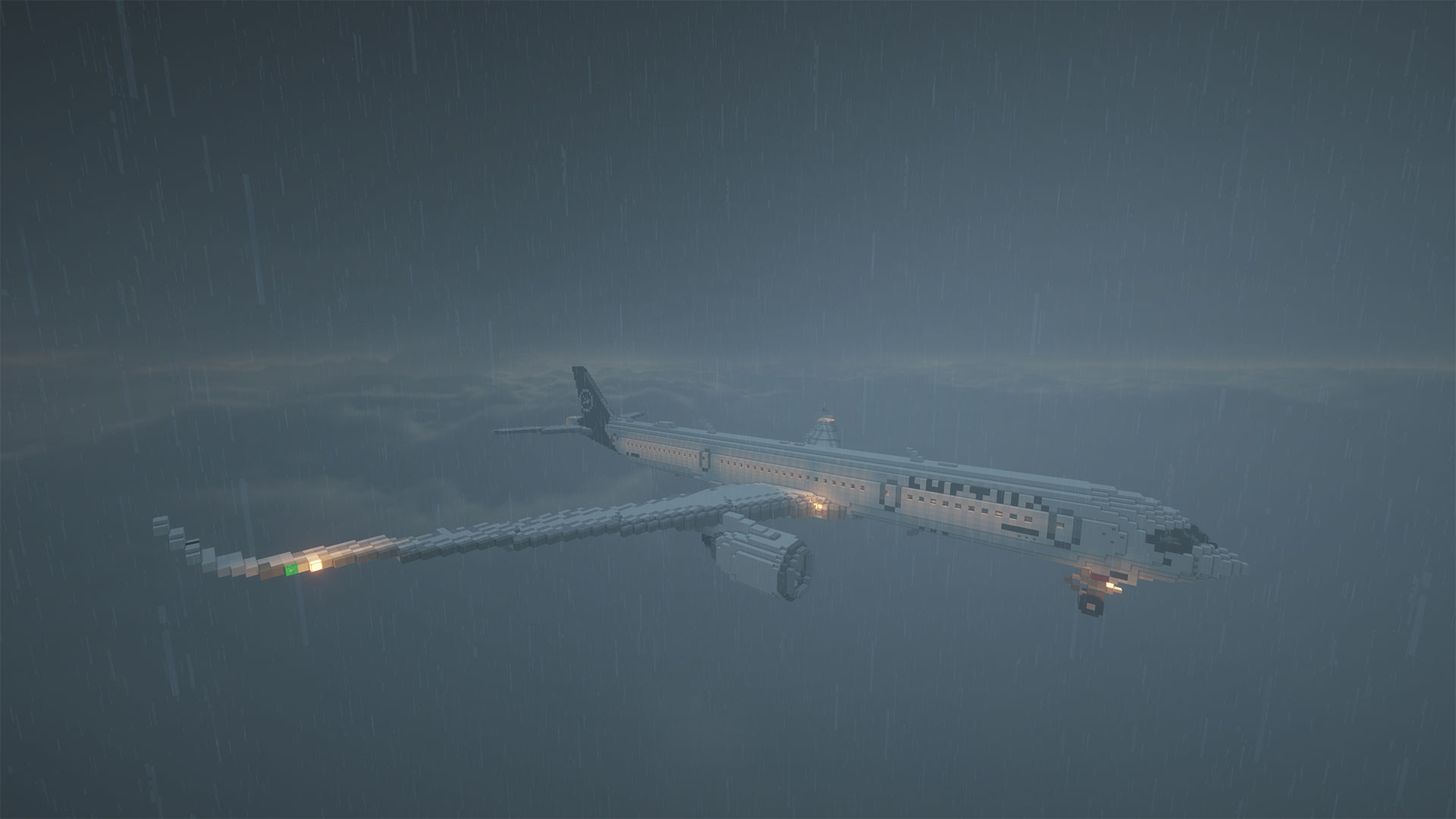 Airbus A350-900 Lufthansa - Weather Rain
